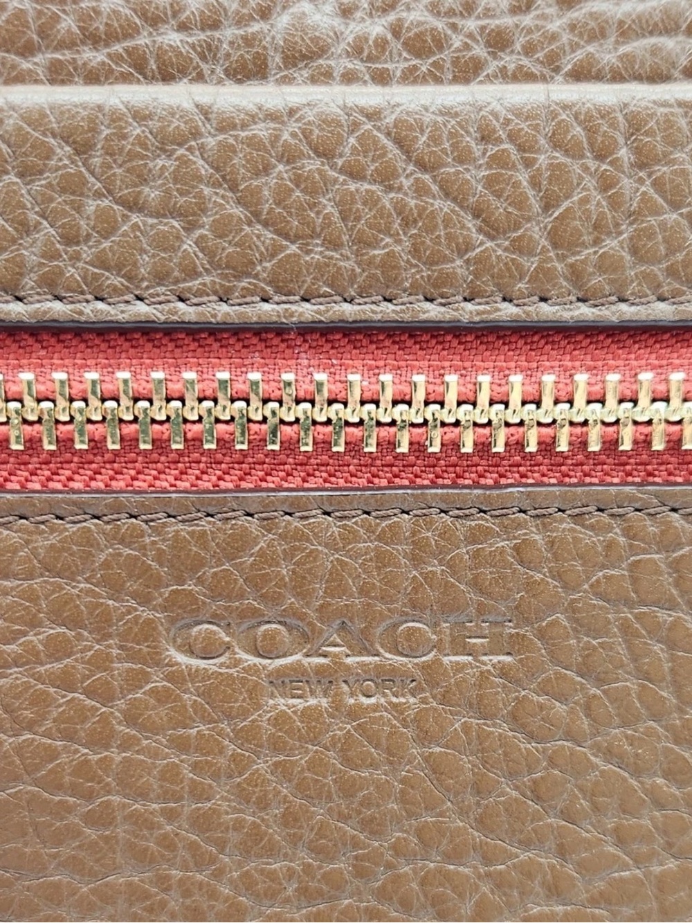 Coach Legacy Candace Medium Carryall Brown Pebble Leather with Callout - Picture 9 of 16